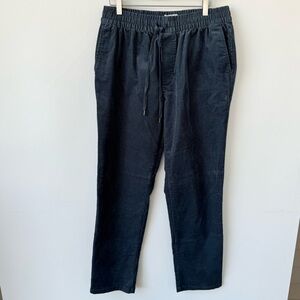 Linksoul Corduroy Drawstring Flat Front Pants style LS6199 in blue grey size XL